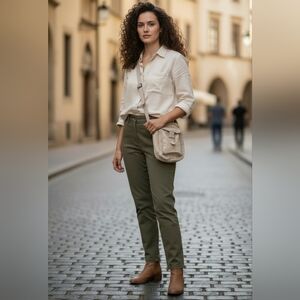 GENUINE PEBBLED LEATHER CROSSBODY TRAVEL BAG ~ TAUPE